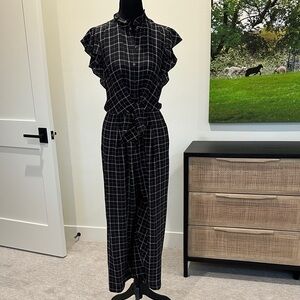 Elegant Black Silk Jumpsuit